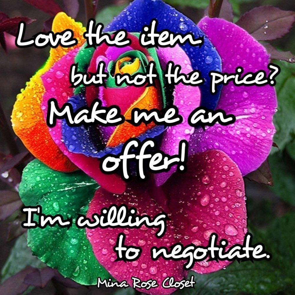 Reasonable offers welcomed